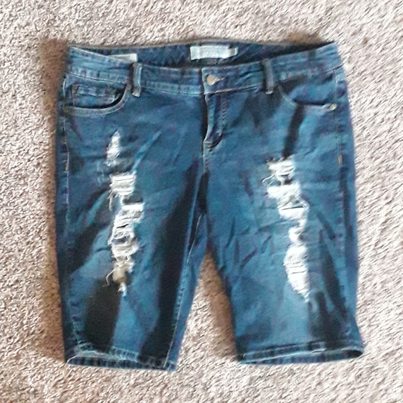torrid Pants - ⬇️TORRID Distressed Boyfriend Blue Jean Shorts 16